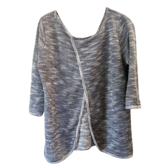 NWT  Loveappella Janine Split Back Raglan Preppy Minimalist Retro Scoop Blouse - Picture 10 of 10